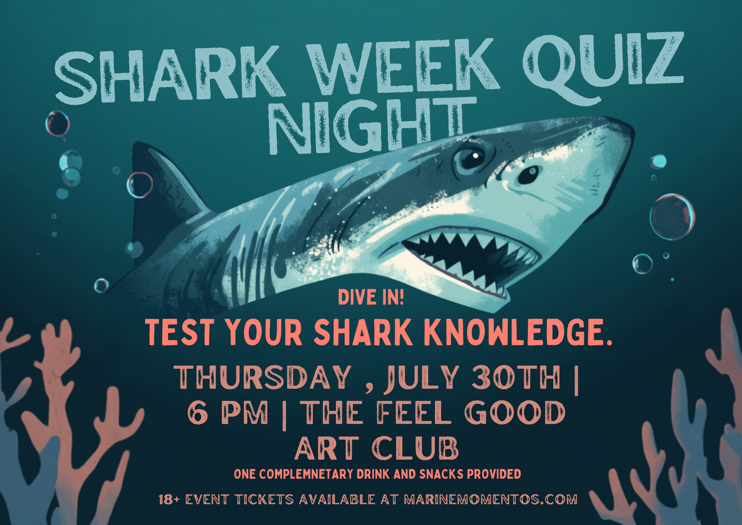 Shark Week 2026 Quiz Night- Tickets